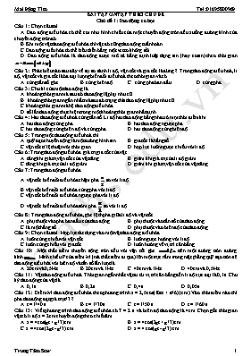 Bài tập ôn tập theo chủ đề Vật lí lớp 12 - Mai Đặng Tím